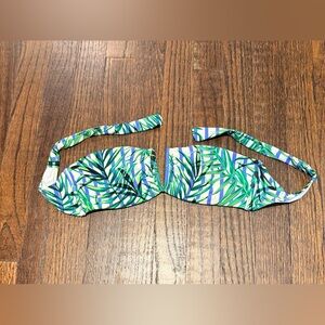 Red Carter Palm party bikini top xs